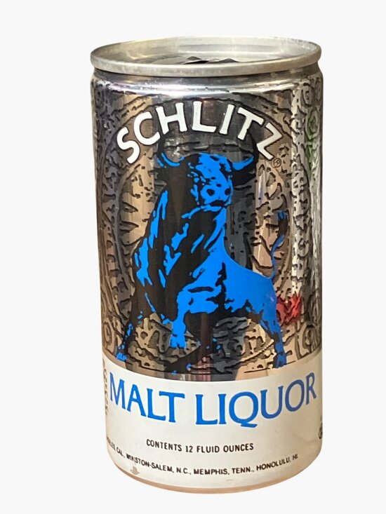 Schlitz Other - Schlitz Malt Liquor Vintage Beer Can 1975 Bull Design 12oz Empty Collectible